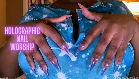 Holographic Nail Worship asmr experience SD MP4 720p by Royal Ro