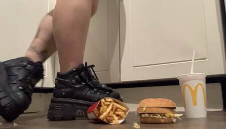 New rock shoes crush food