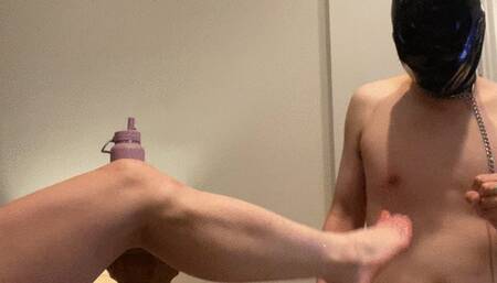 Did someone say put my foot in your Ass LOL well thats what happens to this bitch!