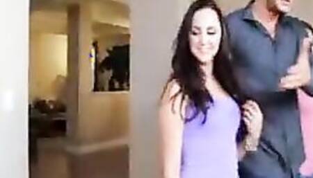 Hailey Scott fucking in the couch with her small titted