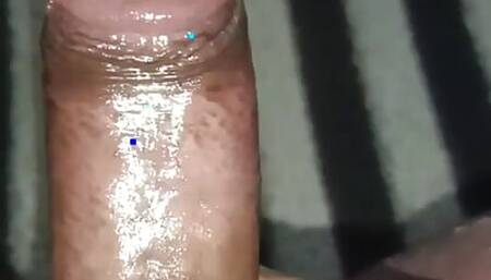 Indian Shemale Oil in Dick