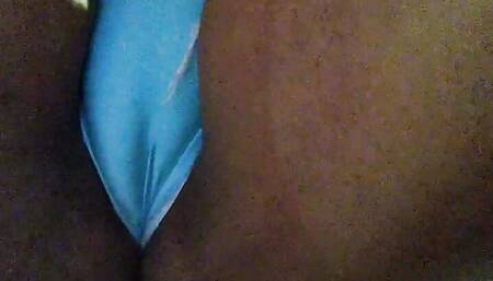 cameltoe in the square at night.