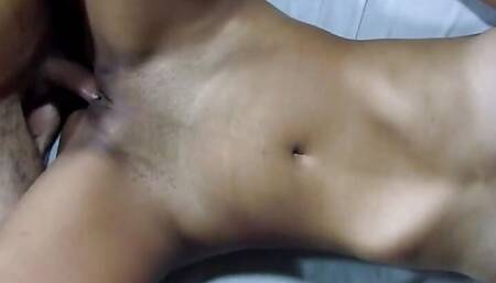 Wake up sex after the pool party night with big ass girl fucking hardcore