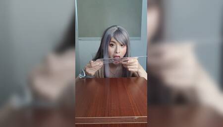 Femboy Cums on Acrylic and Eats It 1 Full