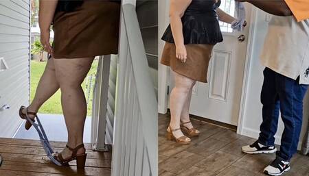 BBW - I left my panty by the front door for an un-invited Perverted stranger who followed me home - face sitting kinky BBW SSBBW POV worship (big butt, big booty, big ass, huge ass, big tits, big boobs, massive ass)