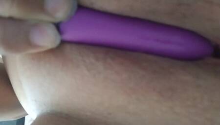 Argentina Sucks Her Nipples While Jerking off