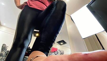 MOBILE - Goddess Kiffa - Barefoot Giantess CBT with post cum (torment) CBT4 - COCK CRUSH -  BALLBUSTING - POV - GIANTESS - CBT - FOOT DOMINATION - FOOT HUMILIATION  - FEMDOM