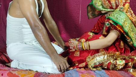 First Night of a newly married desi beautiful girl with addicted husband
