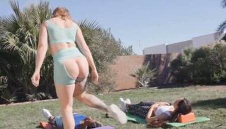 Yogi Masters the Downward Doggy Style