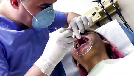 Channy Crossfire Gets Dental Checkup From Dr Canada At GirlsGoneGynoCom!