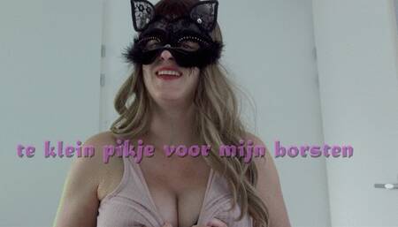 Te klein pikje voor mijn borsten