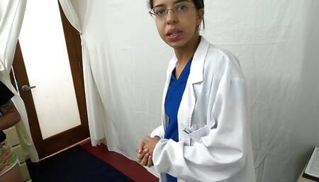 Become Doctor Tampa, Give Nicole Luva Her 1st Gyno Exam EVER Using Your Gloved Hands With Nurse Aria Nicole
