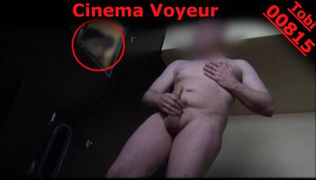 Stranger watches me up close masturbate in porncinema. Naked Gloryhole Exhibitionist Tobi00815