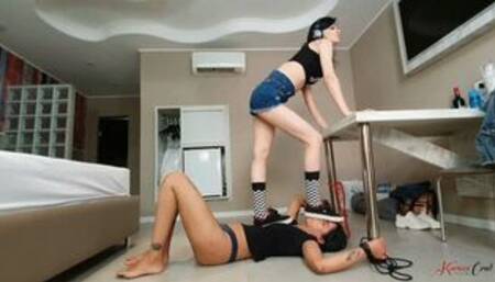 DANCING AND STEPPING ON FUCKING SLAVE - BY KARINA CRUEL - CLIP 2 FULL HD - KC 2023!!!