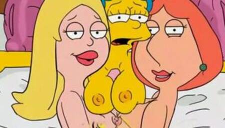 Griffins and Simpsons cheating moms