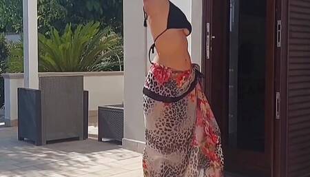 Selena's Outdoor Posing and Sex Games in Heels