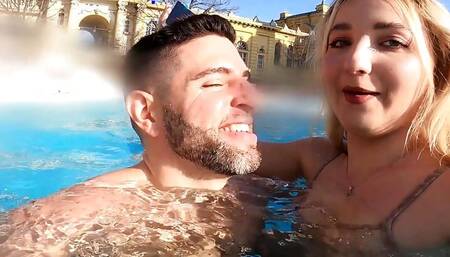 Fucking A Slutty French Teen in Thermal Bath of Budapest