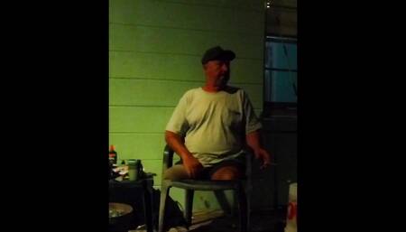 Early morning ciggy on the porch