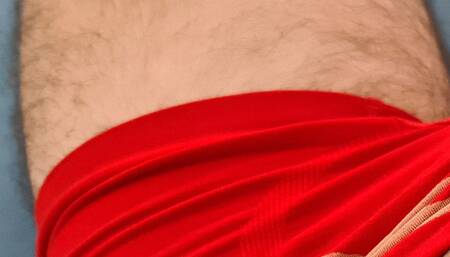 Jerking a Dick Out of My Red Panties