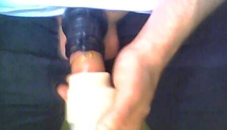 Cock with Rings Blowjob Masturbator Toy Sucking
