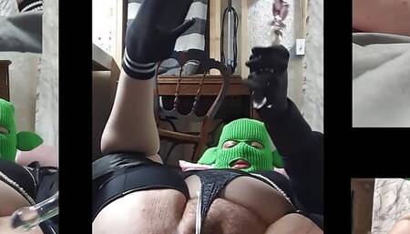 GBLNMMMY SLUDGECORE Compilation Masked BBW Milf Solo Fingering SquirtFest