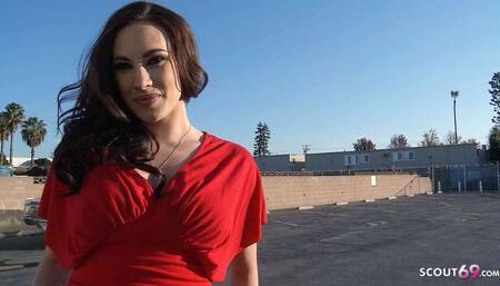Skinny MILF Juliette Bardot with Saggy Tits seduce to First Casting Fuck