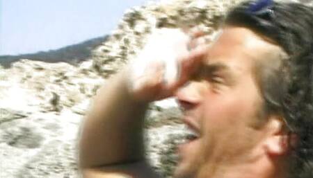 Hot German babe with an amazing body loves anal on the beach