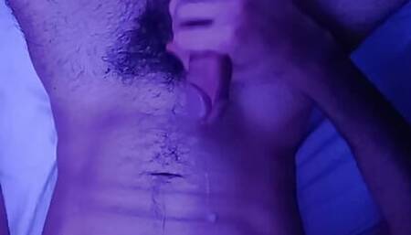 This bi-curious twink wasn't expecting to cum so hard all over his belly and struggles to clean all the mess