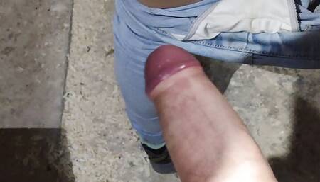 Cute girl in jeans stuck in the barrel while cleaning inside. And best husbands friend come to help and fucked her. 4K