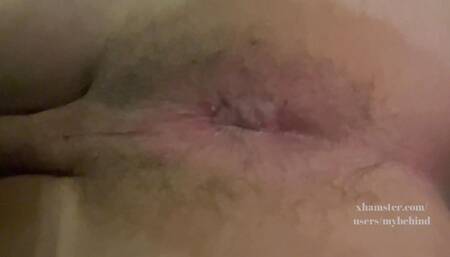 Amateur guy up close asshole and balls