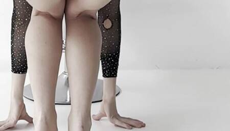 sexy stretching girl worship body