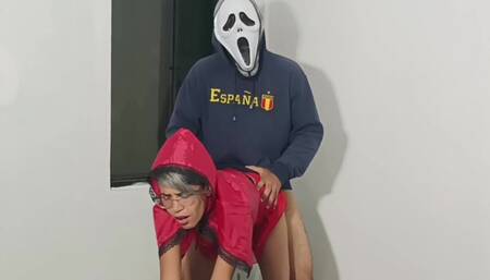 Fucking Little Red Riding Hood's Stepsister on Halloween