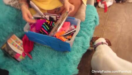 Nick and Christy's big tits xxx