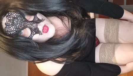 Naughty Transmom Caught Stepson with Her Panties POV JOI