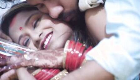 Newly Married Sudipa Hardcore Honeymoon real desi sex and creampie ( Hindi Audio )