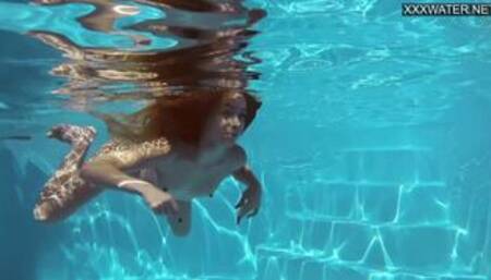 Nata Ocean hot petite pornstar underwater