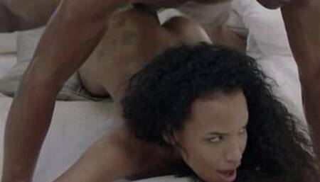 Romy Indy gets banged by the black dude outdoors 4