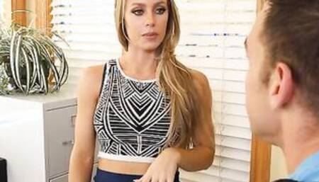 Nicole Aniston fucking inside the classroom with her blue eyes