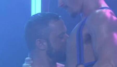 Inked hunk Sergeant Miles roughly fucks muscular homo