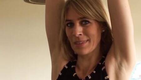 Punished Brit MILF swallows warm cum of her big dick master