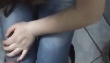 Sucking dick in the bathroom