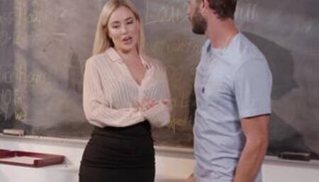 Aussie Goddess Savannah Bond fucks her school girl on her last day at teaching college