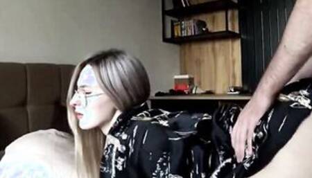 Fucked my stepmom girlfriend and came in her mouth