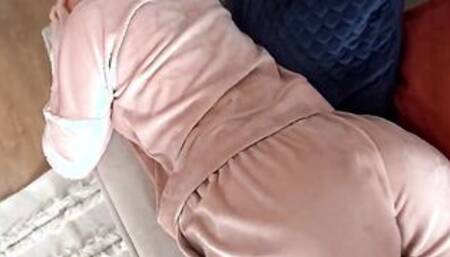 Stepsister keeps talking to her boyfriend on the phone even after I cum in her