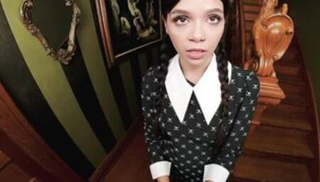 VR Conk Harley Haze as horny Wednesday Addams hardcore fuck VR Porn