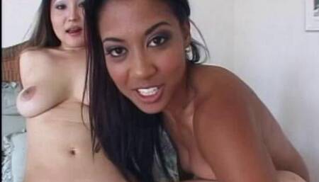 Nasty Asian and a Naughty Mixed Chick