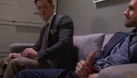 Corporate Waiting Room Cocks Come Out