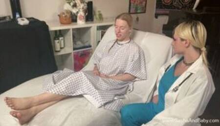 Diagnosed Horny with Gloves Medical Fetish