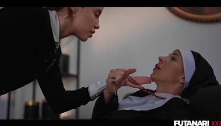 The Almighty Turns a Prude Nun Into a Shemale To Please the Lusty Holes Of One Pretty Naughty Teen