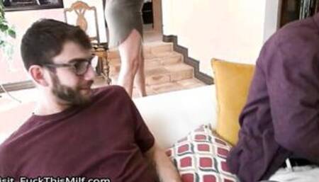 A GUY IS AVAILABLE FOR TWO MINUTES AND ALREADY FUCKS A MARRIED MILF IN THE ASPECT 3